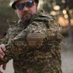 Костюм Горка 5 тактический демисезон Хищник пиксель G-0822 с налокотниками и наколенниками