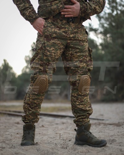 Костюм Гірка 5 тактичний демісезонний Хижак піксель G-0822 з налокітниками та наколінниками хижак 40-42/3 40-42/3