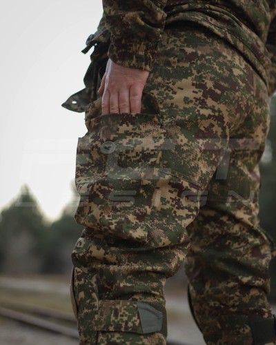 Костюм Гірка 5 тактичний демісезонний Хижак піксель G-0822 з налокітниками та наколінниками хижак 40-42/3 40-42/3