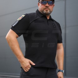 Футболка Поло тактическая летняя Zara Черная клетка для полиции