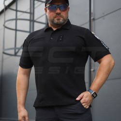 Футболка Поло тактическая летняя Zara Черная клетка для полиции