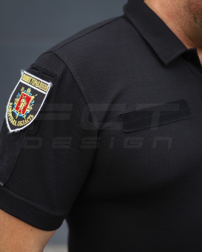 Футболка Поло тактична літня Zara Чорна клітка для поліції 42 42