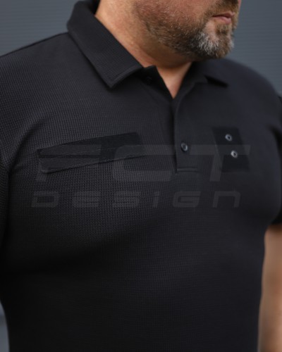 Футболка Поло тактична літня Zara Чорна клітка для поліції 42 42