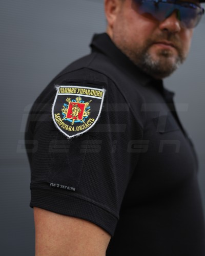 Футболка Поло тактична літня Zara Чорна клітка для поліції 42 42