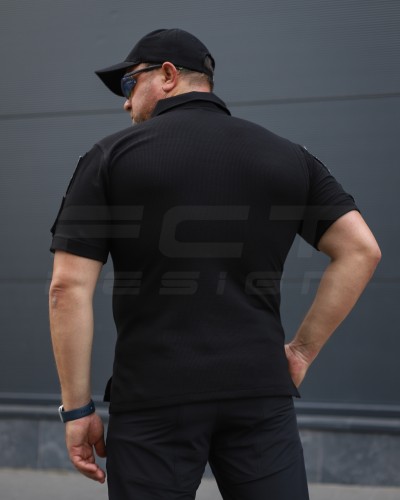 Футболка Поло тактична літня Zara Чорна клітка для поліції 42 42