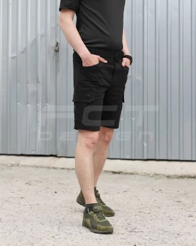 Шорти Мілітарі коттон стрейч чорні 42 42