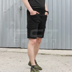 Шорты Милитари коттон стрейч черные