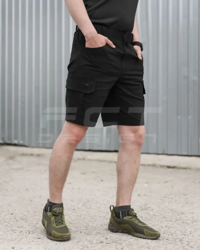 Шорти Мілітарі коттон стрейч чорні 42 42