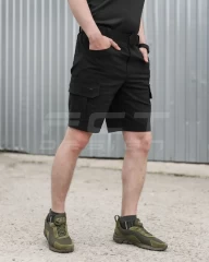 Шорти Мілітарі коттон стрейч чорні