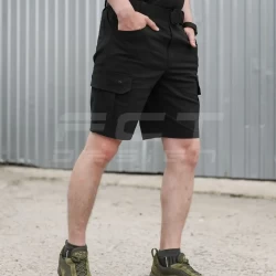 Шорты Милитари коттон стрейч черные