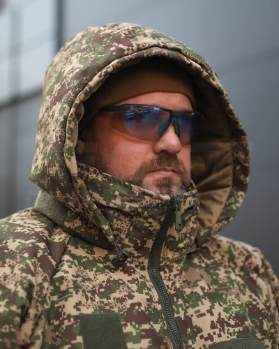 Куртка зимова 7 шар Синтепон водовідштовхувальний Хижак піксель G-0822 40-42/3 40-42/3