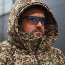 Куртка зимняя 7 слой Синтепон водоотталкивающий Хищник пиксель G-0822