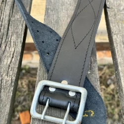 Ремень офицерский черный кожа УЦЕНКА