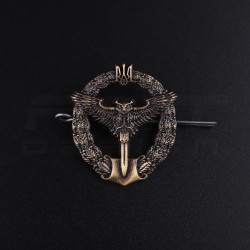 Кокарда беретний знак Сова Розвідка метал