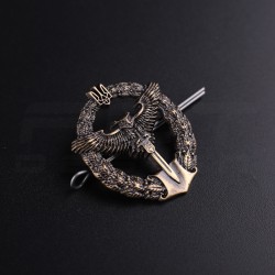 Кокарда беретний знак Сова Розвідка метал