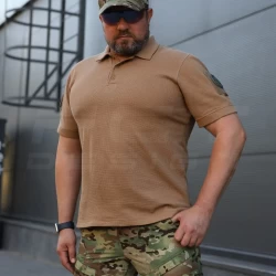 Футболка Поло тактическая летняя Zara Койот