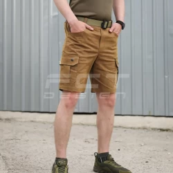 Шорты Милитари коттон стрейч койот
