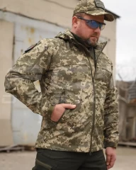 Куртка Вітровка Патрол на сітці Піксель ЗСУ