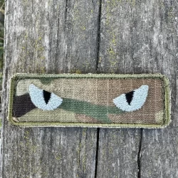 Шеврон/патч вишитий очі кота мультикам