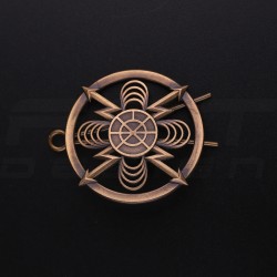 Беретний знак кокарда радіотехнічних військ та зв'язку нового зразка метал