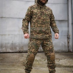 Костюм Гірка Анорак демісезонний піксель G-0822 з інтегрованим захистом хижак