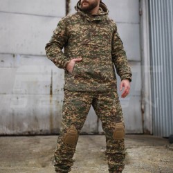 Костюм Гірка Анорак демісезонний піксель G-0822 з інтегрованим захистом хижак