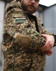 Костюм Гірка Анорак демісезонний піксель G-0822 з інтегрованим захистом хижак