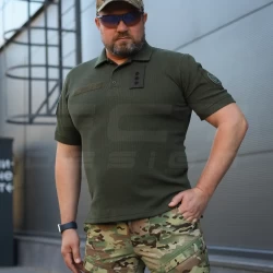 Футболка Поло тактическая летняя Zara Хаки