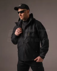 Куртка Вітровка Патрол водонепроникна для Поліції з Липучками на сітці