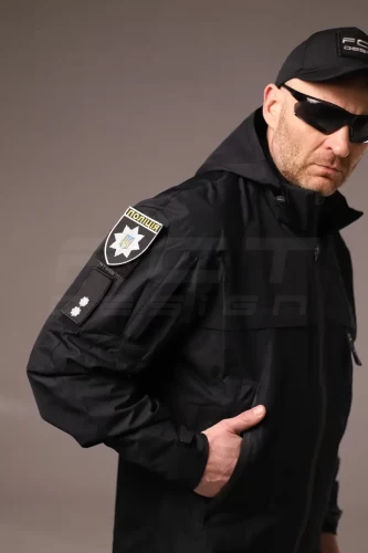 Куртка Ветровка Патрол водонепроницаемый для Полиции с липучками на сетке 40-42/3