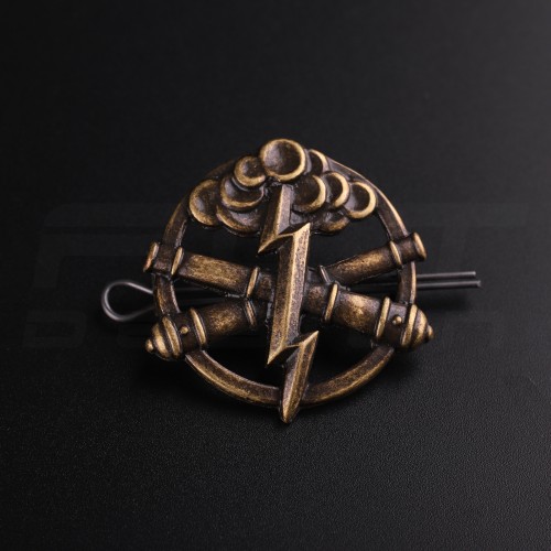 Беретний знак кокарда артилерії і ракетних військ метал Гроза гармати  