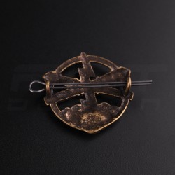 Беретний знак кокарда артилерії і ракетних військ метал Гроза гармати