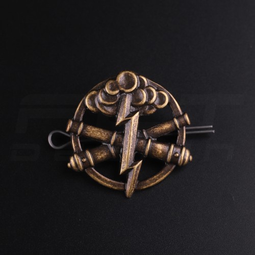 Беретний знак кокарда артилерії і ракетних військ метал Гроза гармати  