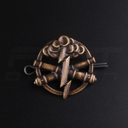 Беретний знак кокарда артилерії і ракетних військ метал Гроза гармати