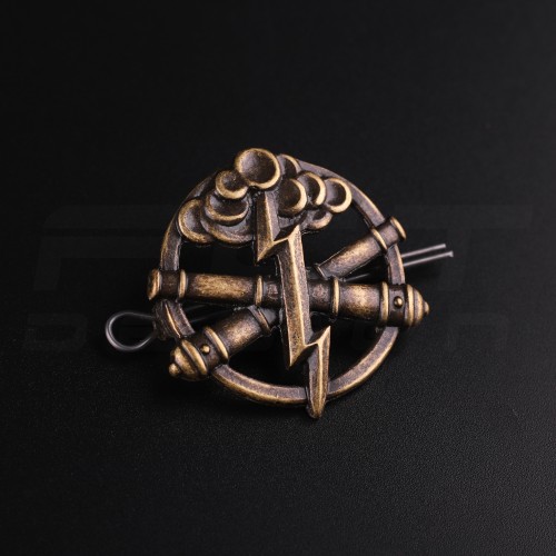 Беретний знак кокарда артилерії і ракетних військ метал Гроза гармати  