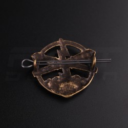 Беретний знак кокарда артилерії і ракетних військ метал Гроза гармати