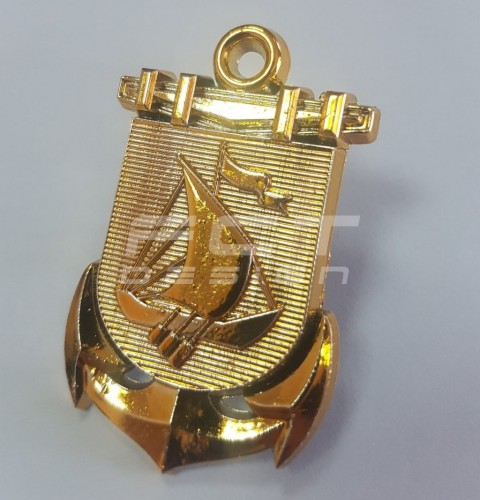 Беретний знак кокарда ВМС Військово-Морські Сили України нового зразка