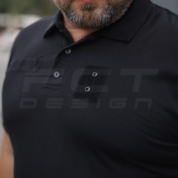 Футболка Поло милитари премиум Лакостный хлопок Черная