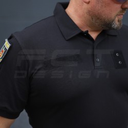 Футболка Поло милитари премиум Лакостный хлопок Черная