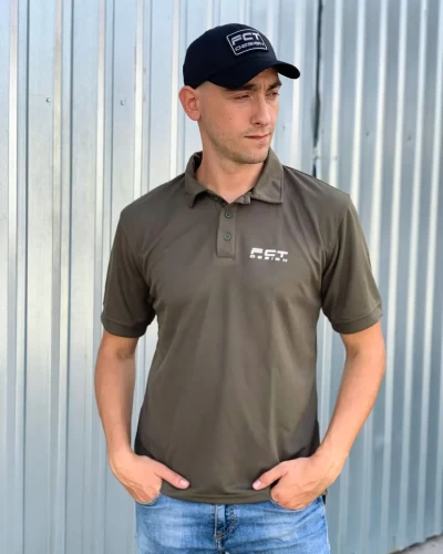 Футболка поло FCT Coolpass вологовідвідна хакі 42 42