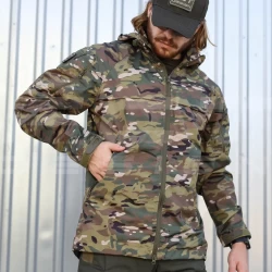 Куртка Ветровка Патрол демисезон на сетке Зеленый Мультикам