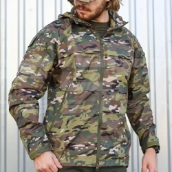 Куртка Ветровка Патрол демисезон на сетке Зеленый Мультикам