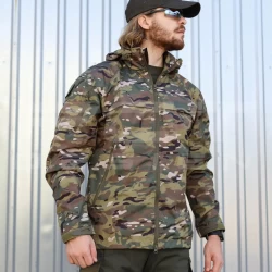 Куртка Ветровка Патрол демисезон на сетке Зеленый Мультикам