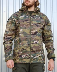 Куртка Вітровка Патрол демісезон на сітці Зелений Мультикам