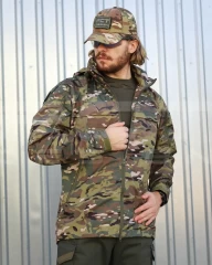 Куртка Вітровка Патрол демісезон на сітці Зелений Мультикам