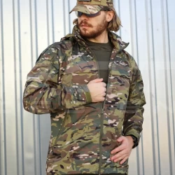 Куртка Ветровка Патрол демисезон на сетке Зеленый Мультикам