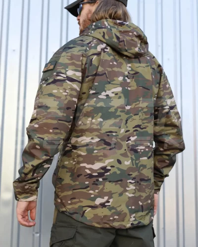 Куртка Вітровка Патрол демісезон на сітці Зелений Мультикам 40-42/3 40-42/3