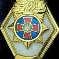 Ромб НАНГУ-Знак нагрудний об закінченні академії НГУ-поплавок білий