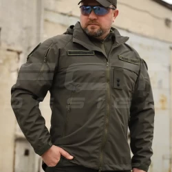 Куртка Ветровка Патрол водонепроницаемая хаки на сетке