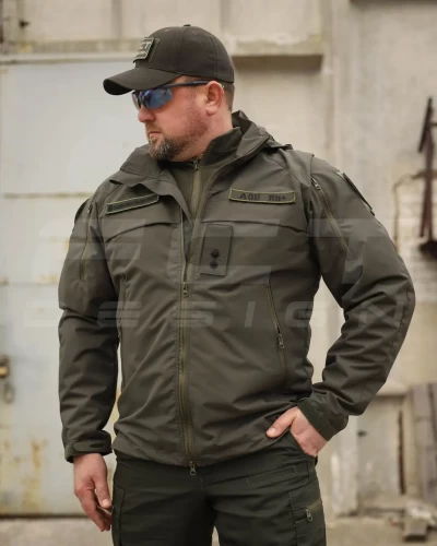 Куртка Вітровка Патрол водонепроникна хакі на сітці 40-42 40-42